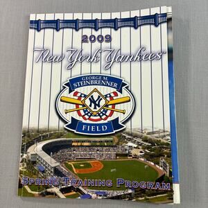 2009 New York Yankees Spring Training Program George M Steinbrenner Field MLB